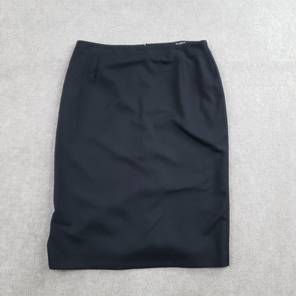 Margaret Howell Skirt‎ Womens 46 Black Wool Pencil Made In Italy Lined Career
